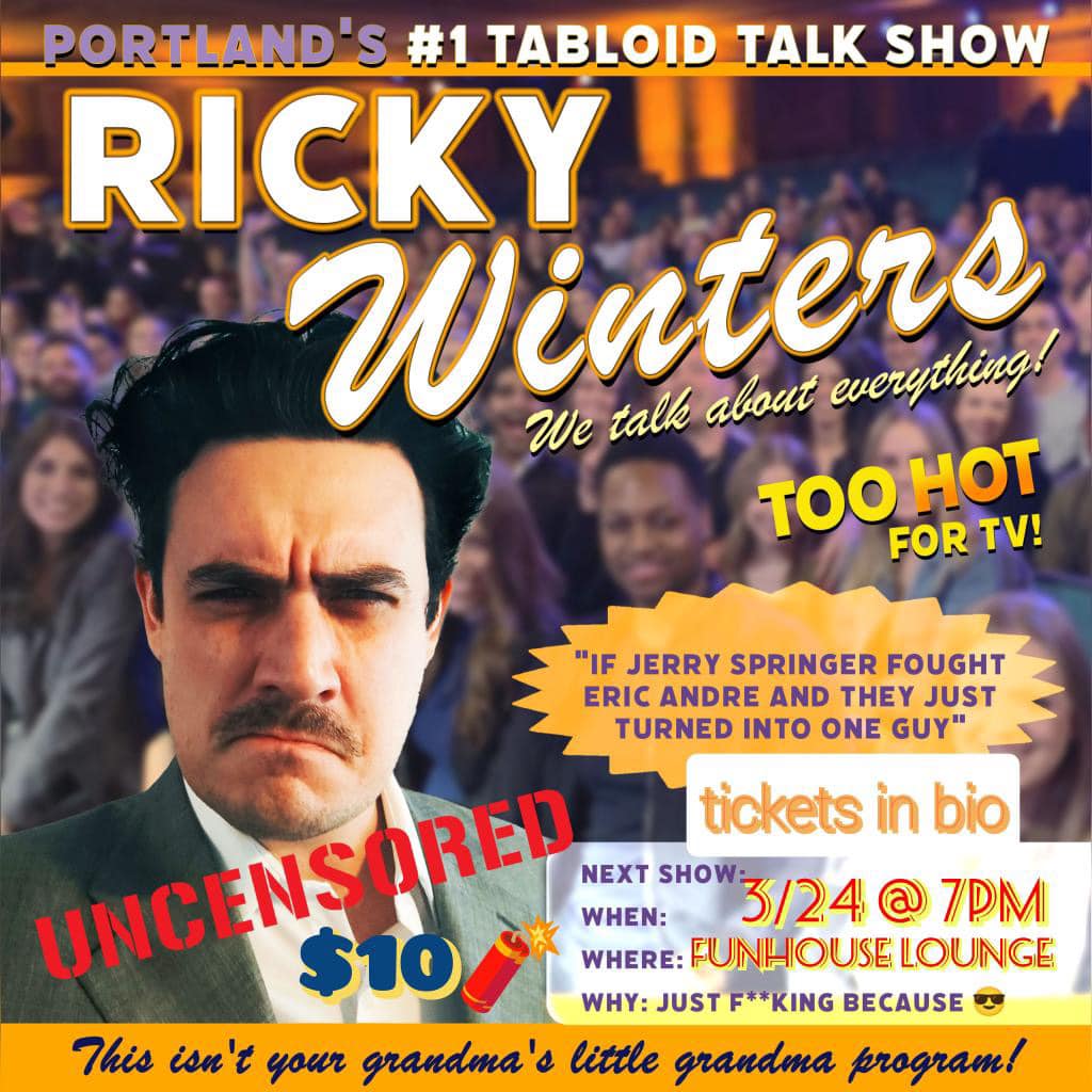 ricky winters comedy pdx improv fun parody
