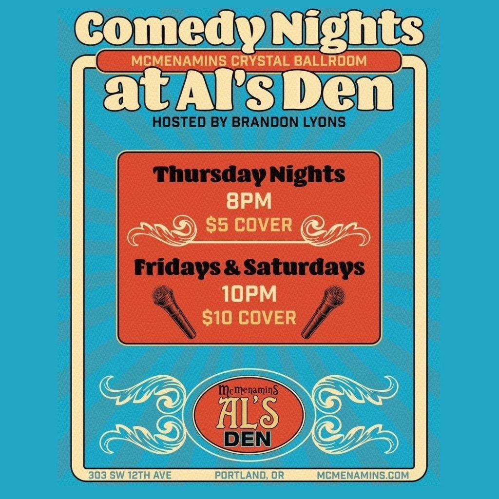 pdx oregon events portland nightlife comedy stand-up shows fun chris hudson downtown pnw