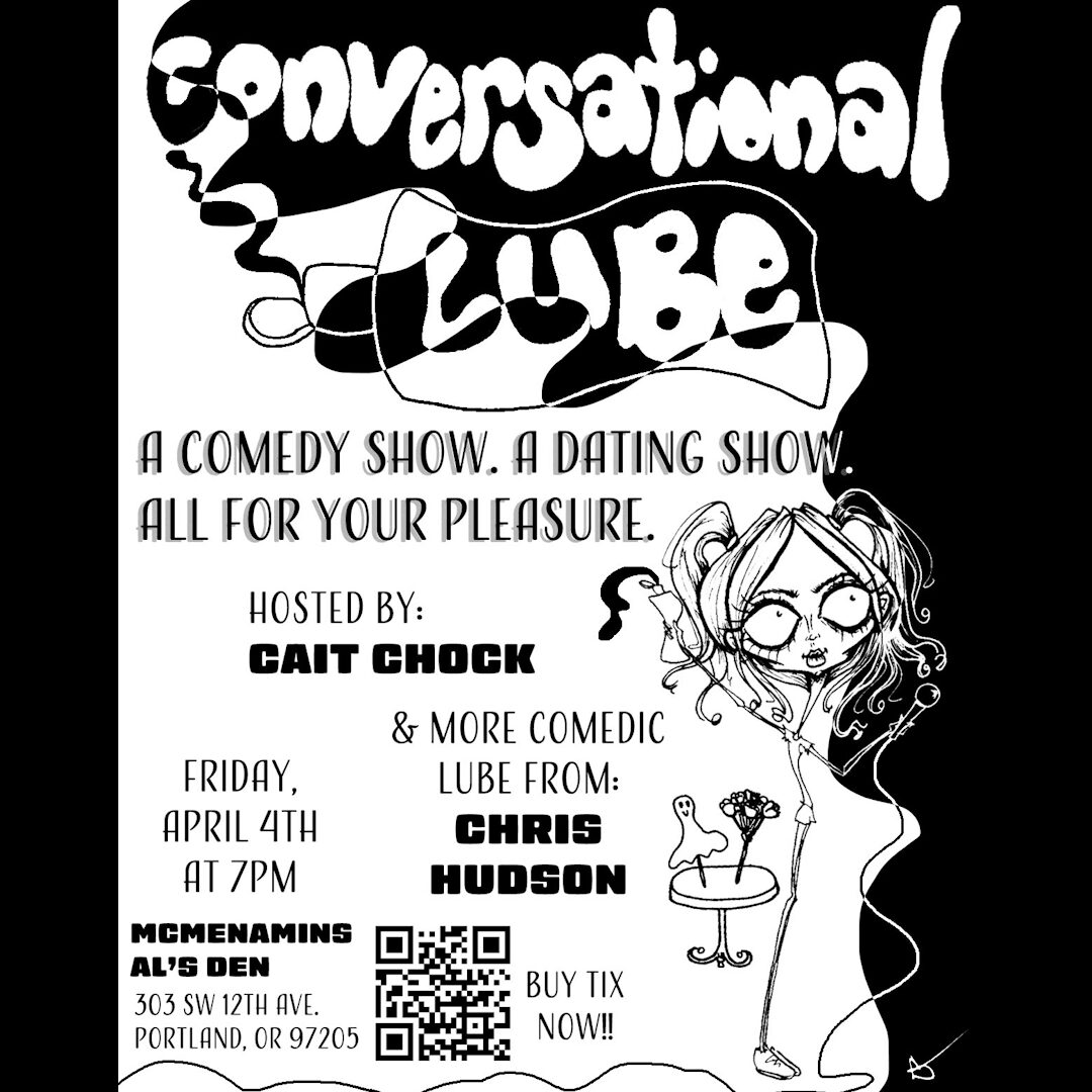 pdx portland oregon dating nightlife events comedy stand-up chris hudson cait chock