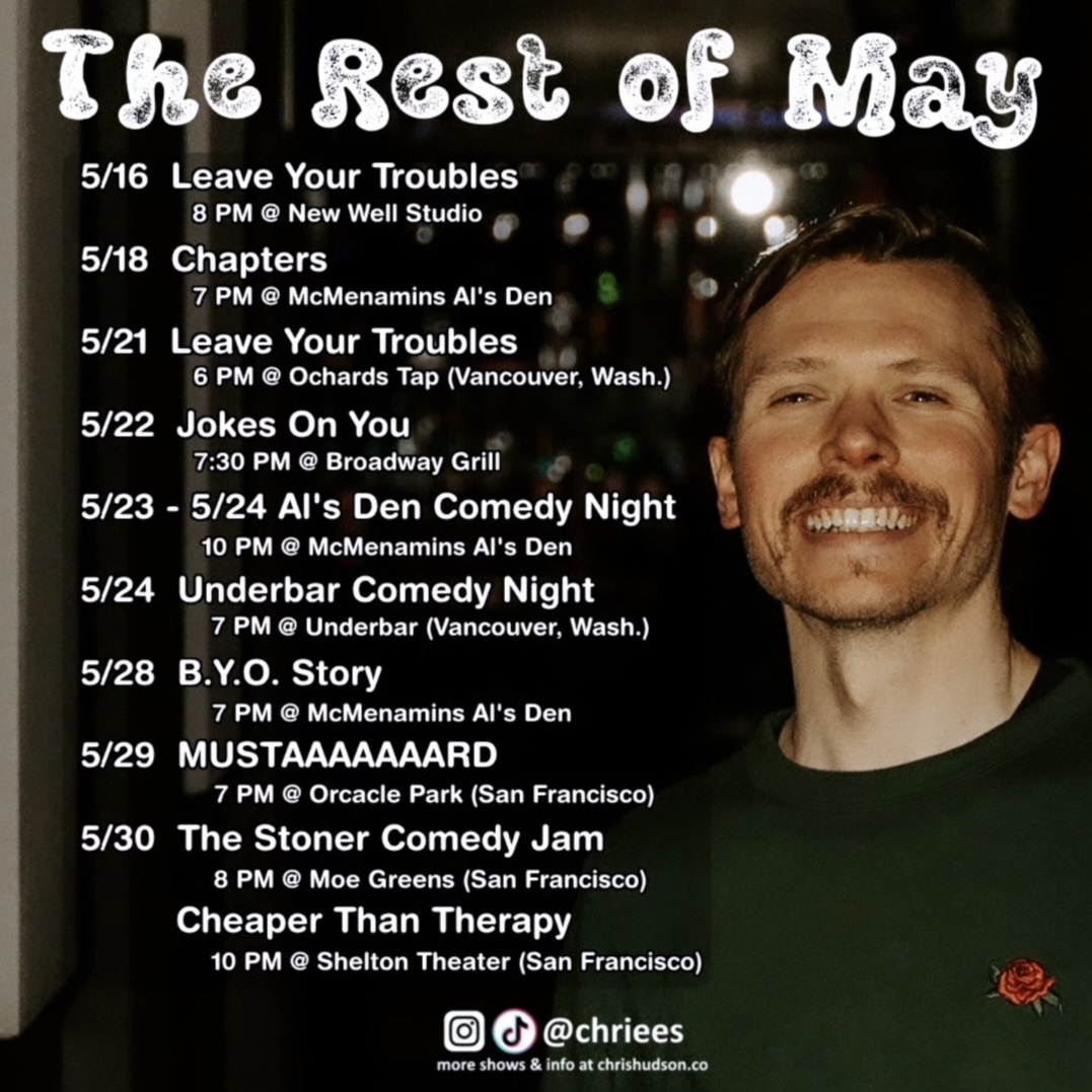 chris hudson portland oregon pdx comedian stand-up comedy