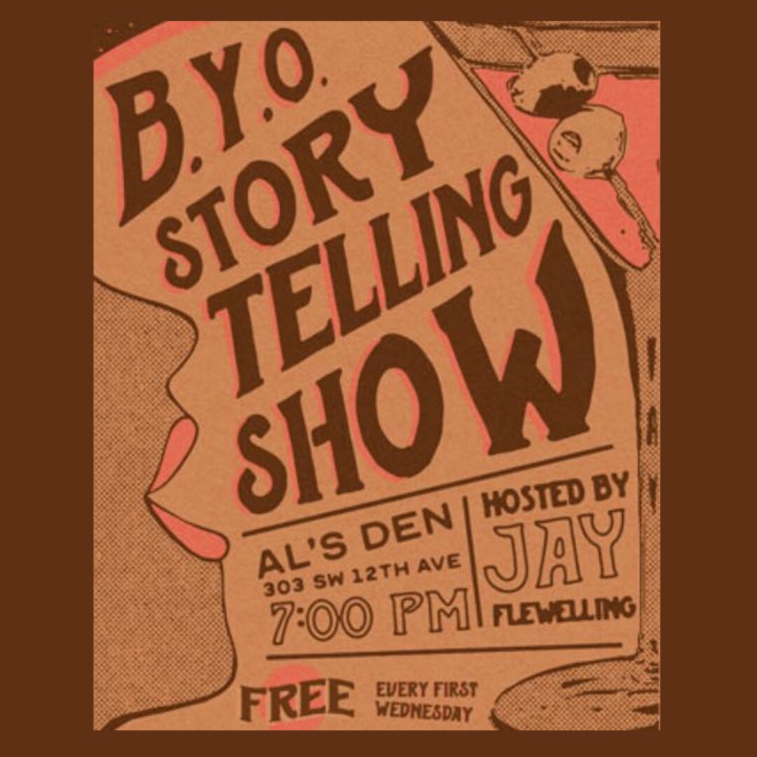 come see me spin a tale TONIGHT 7 PM at Al’s Den
