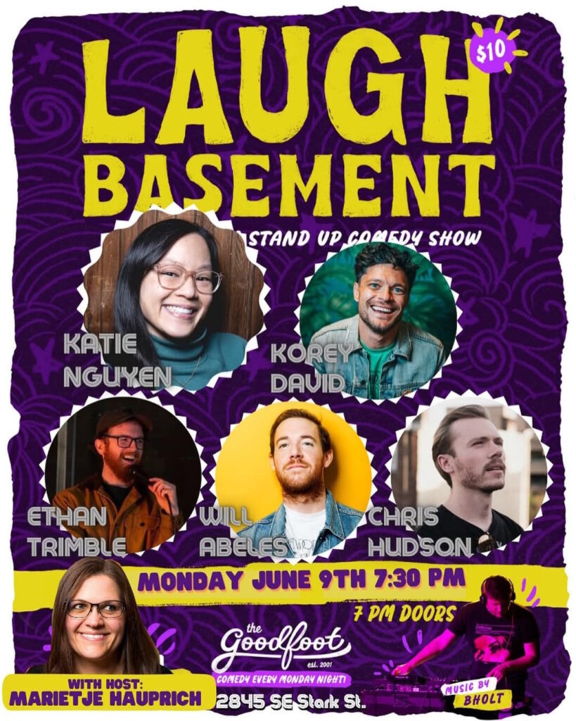 pdx events portland oregon stand-up comedy chris hudson nightlife fun tonight