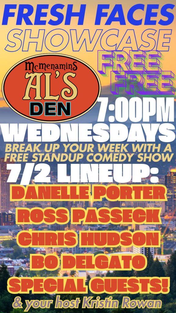 pdx portland oregon free fun events comedy stand-up comedy chris hudson