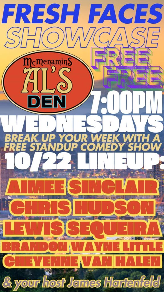 pdx tonight free portland oregon fun stand-up comedy chris hudson comedian nightlife