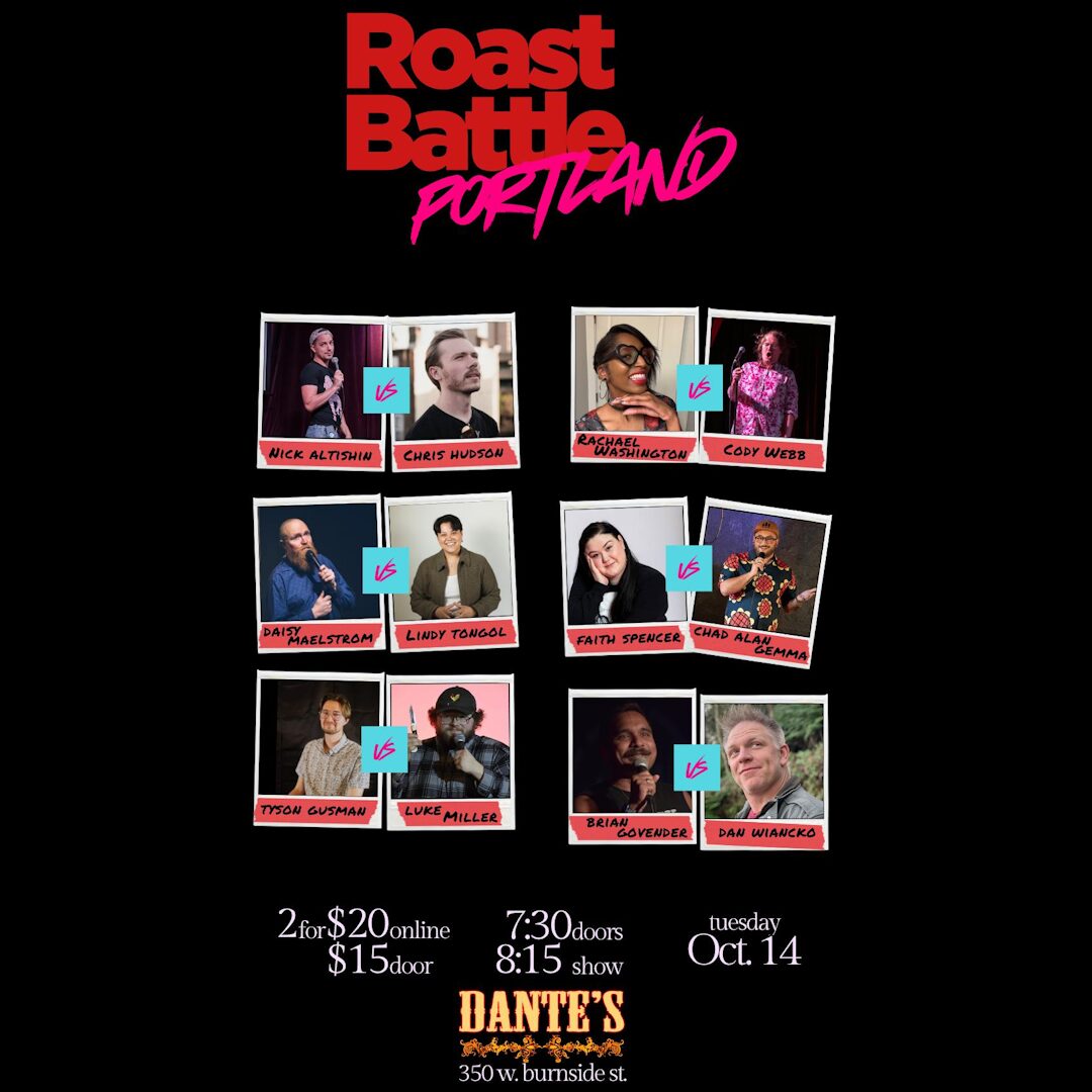 pdx events portland oregon fun roast battle comedy nightlife comedians chris hudson