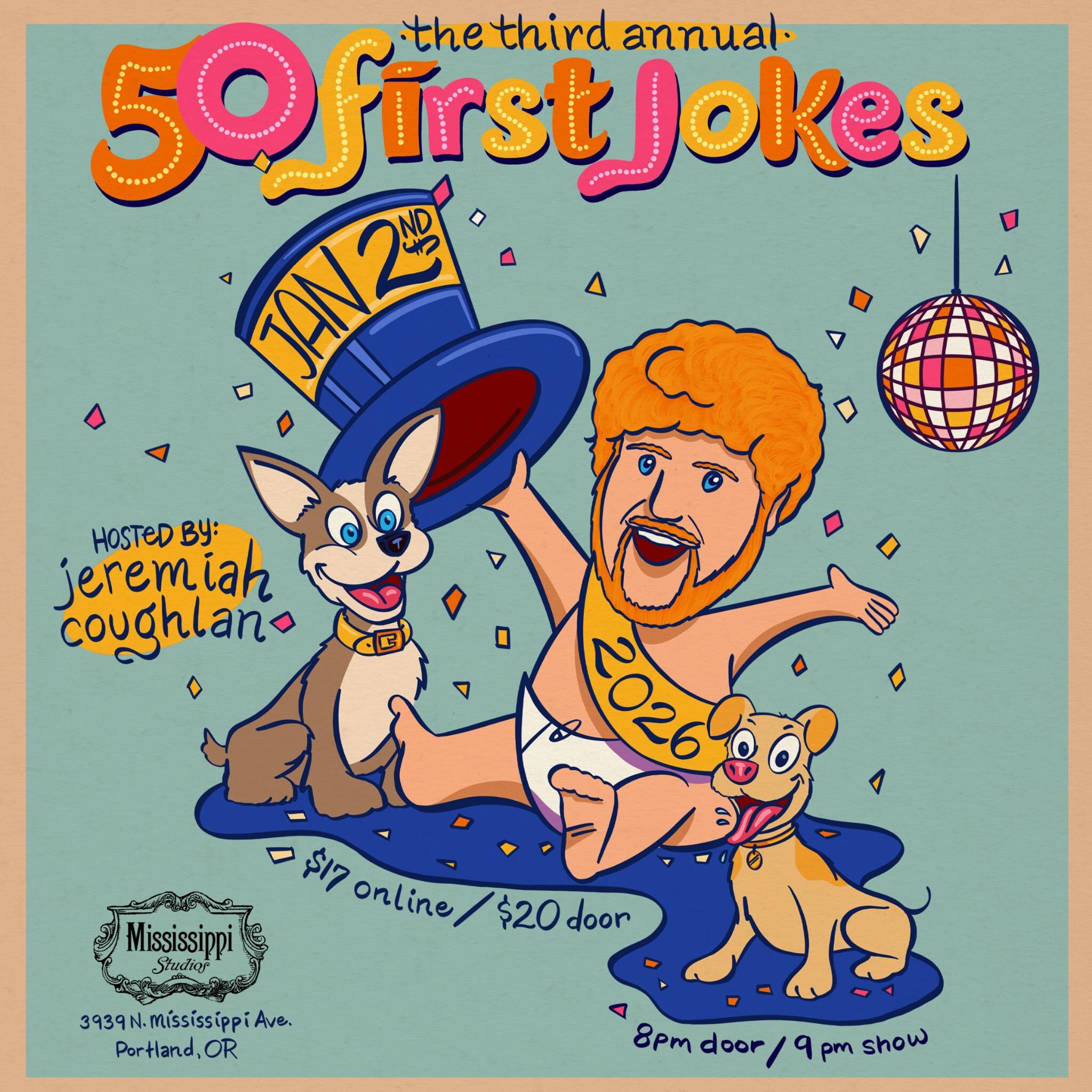 50 First Jokes is TONIGHT