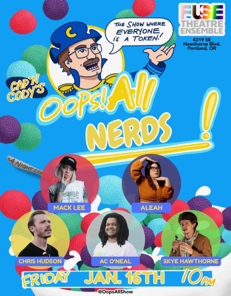 pdx fun portland oregon nerd nightlife stand-up comedy show comedian chris hudson tonight