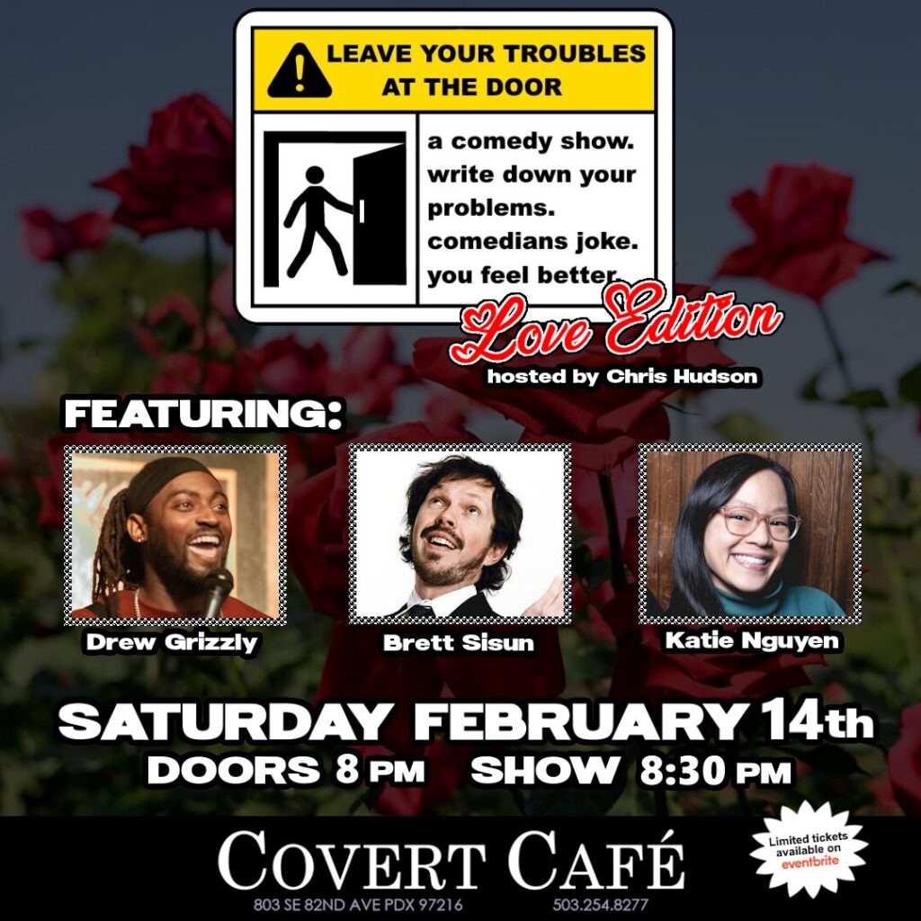 pdx fun portland oregon comedy nightlife shows stand-up comedy interactive leave your troubles comedian chris hudson