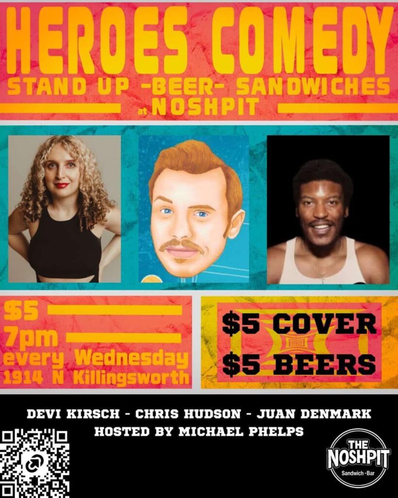 pdx events tonight free fun portland oregon stand-up comedy comedian chris hudson