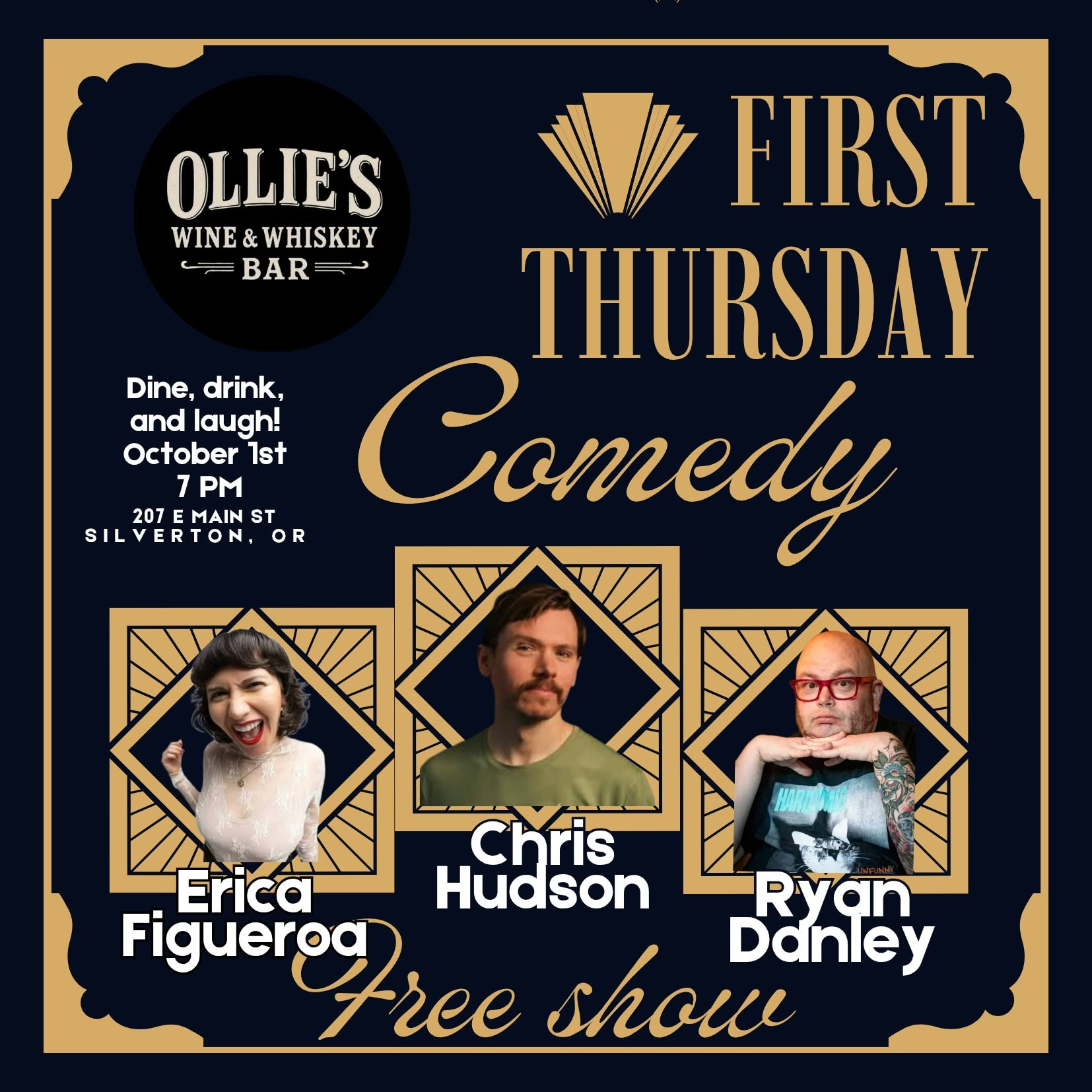 SILVERTON, OREGON: TONIGHT i’m on Willamette Valley Laughs